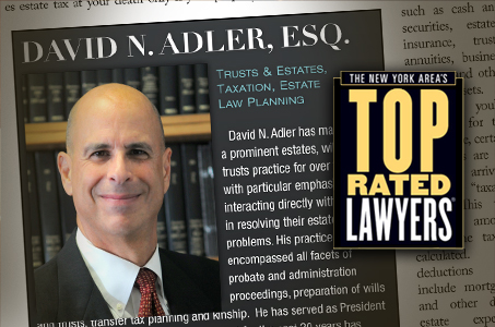 David N. Adler; New York Area's Top Rated Lawyers